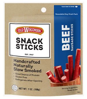 old wisconsin beef sticks ingredients